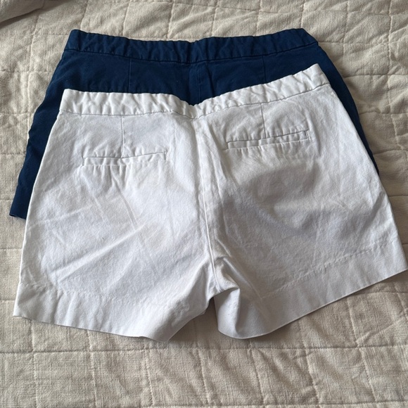 Banana Republic High Waist Shorts in Blue and White - Picture 4 of 10